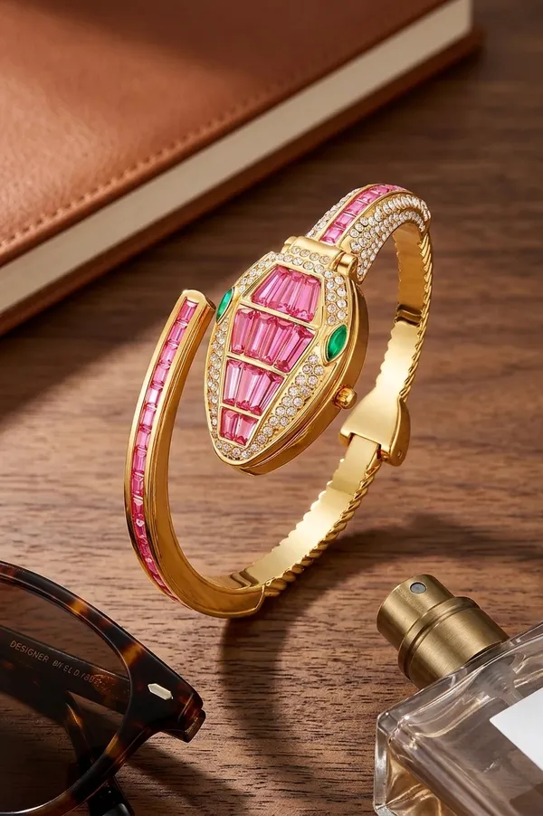 NeoFashy_Luxury_Pink_Crystal_Cuff_Watch_for_Women