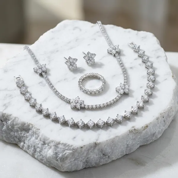 Neofashy_Asteria_Floral_Tennis_Necklace_&_Bracelet_Jewellery_Set_|_Anti-Tarnish_CZ_Bridal_Set