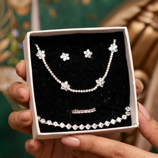 Neofashy_Asteria_Floral_Tennis_Necklace_&_Bracelet_Jewellery_Set_|_Anti-Tarnish_CZ_Bridal_Set