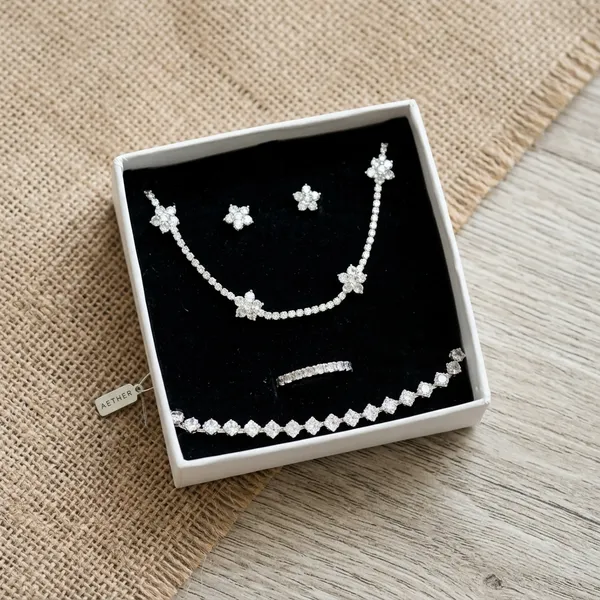 Neofashy_Asteria_Floral_Tennis_Necklace_&_Bracelet_Jewellery_Set_|_Anti-Tarnish_CZ_Bridal_Set
