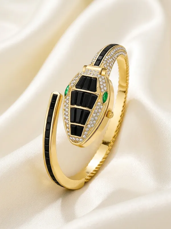 Neofashy_Luxe_Black_Crystal_Bracelet_Watch