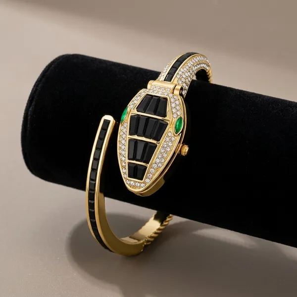 Neofashy_Luxe_Black_Crystal_Bracelet_Watch