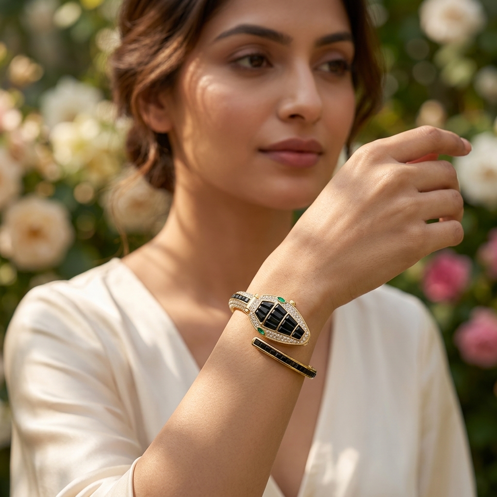 Neofashy_Luxe_Black_Crystal_Bracelet_Watch