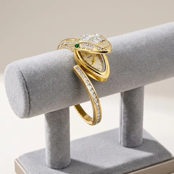 NeoFashy_Luxury_Gold-Tone_Crystal_Cuff_Bracelet_Watch_for_Women_|_Emerald_Green_Statement_Dial