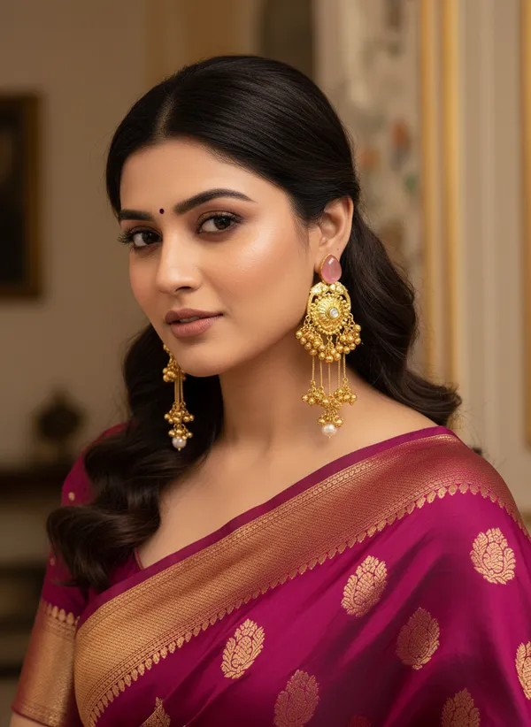 Kashmiri_Earrings_Gold-Plated_Earring_Long_Drop_Ghungroo