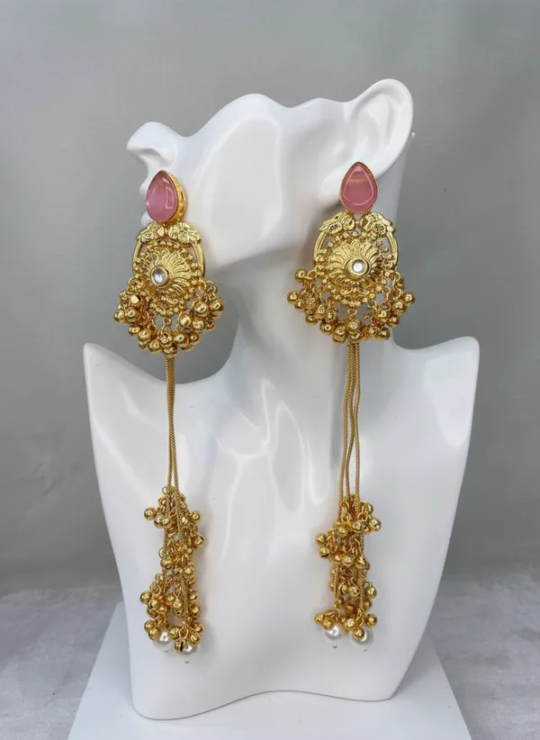 Kashmiri_Earrings_Gold-Plated_Earring_Long_Drop_Ghungroo
