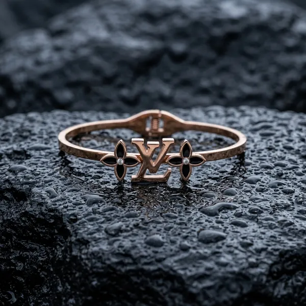 Luxury_Gold-Tone_Monogram_Bracelet