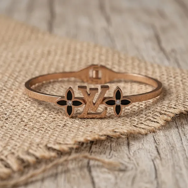 Luxury_Gold-Tone_Monogram_Bracelet