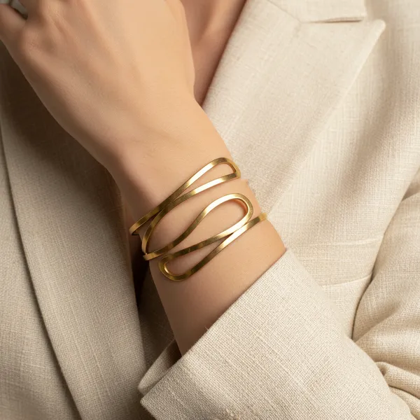 Chic_Anti_Tarnish_Gold_Multi_Layer_Open_Cuff_Bangle_Bracelet