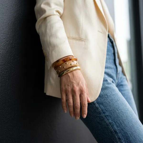 Resin_and_Gold_Tone_Bangle_Bracelet_Set_Bohemian_Stack