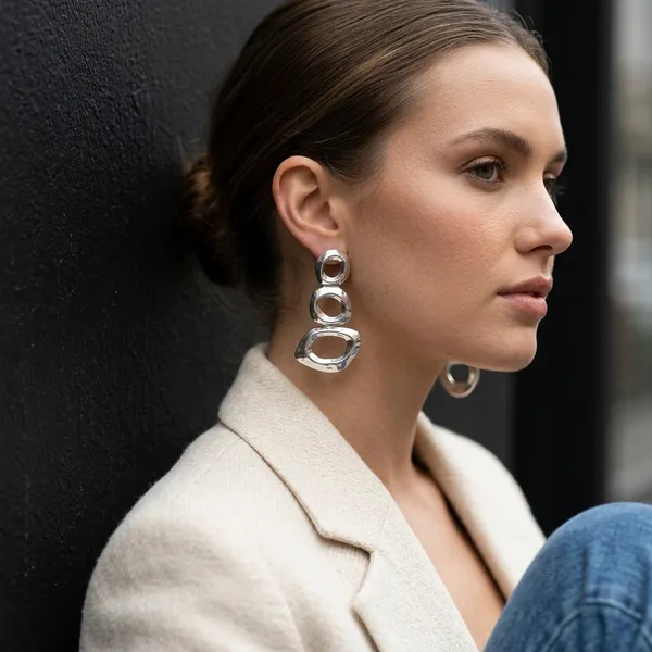 Hammered_Silver_Geometric_Earrings