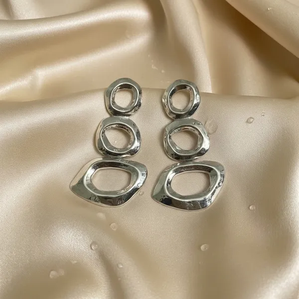 Hammered_Silver_Geometric_Earrings