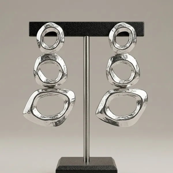 Hammered_Silver_Geometric_Earrings