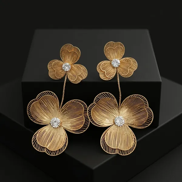 Golden_Clover_Statement_Earrings