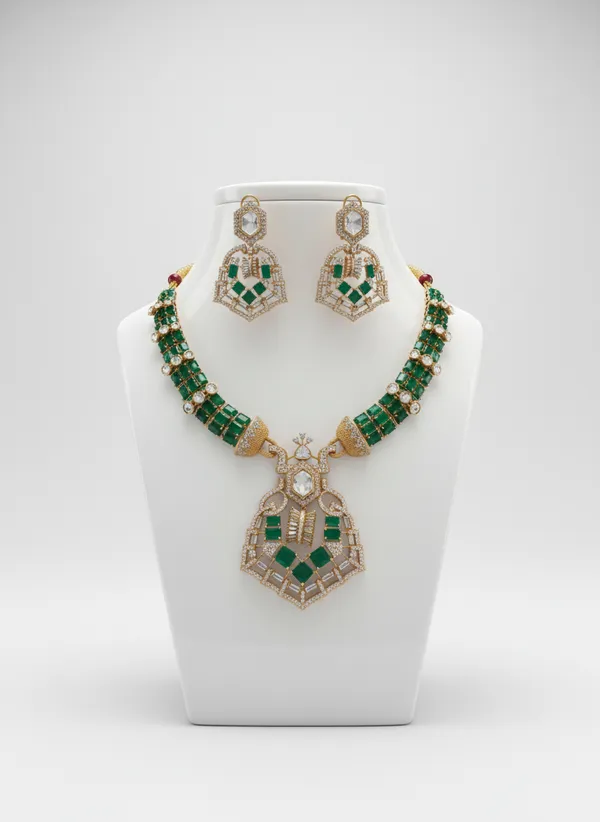 Indian_Set_Gold-Plated_Emerald_Green_Kundan_Jewelry_Set_Traditional_Bridal_Style