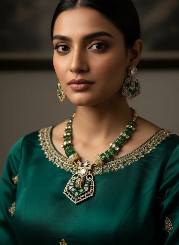 Indian_Set_Gold-Plated_Emerald_Green_Kundan_Jewelry_Set_Traditional_Bridal_Style