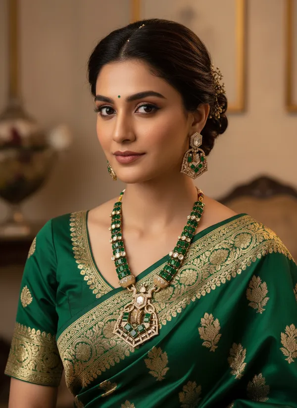Indian_Set_Gold-Plated_Emerald_Green_Kundan_Jewelry_Set_Traditional_Bridal_Style