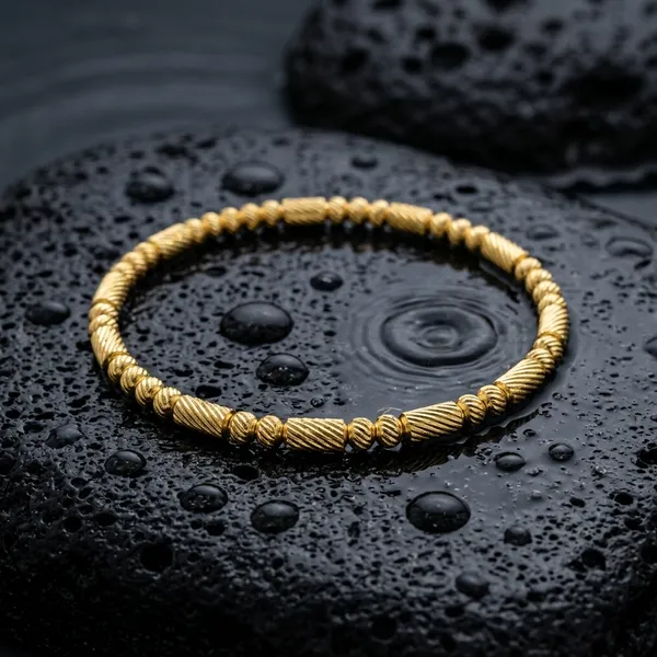 Radiant_Gold_Textured_Bangle_Bracelet