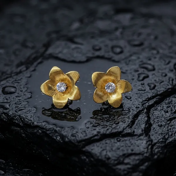 Golden_Bloom_Crystal-Centered_Stud_Pair_Of_Earrings