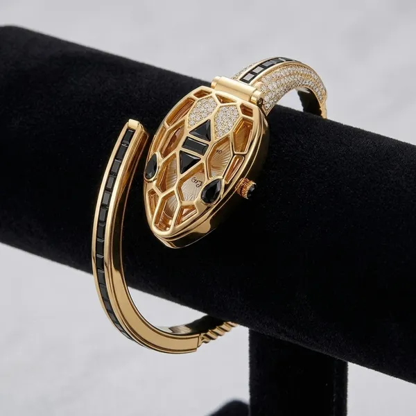 Nimi_House_Luxury_Hidden_Dial_Crystal_Bracelet_Watch_For_Women_|_Gold_Plated_Bangle_Watch_|_Quartz_Analog_Fashion_Watch_|_Party,_Wedding_&_Gift_Wear-Black