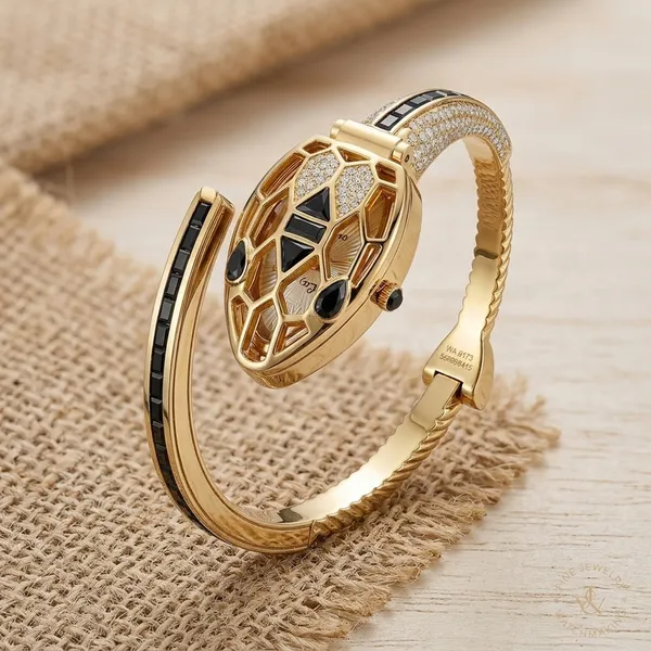Nimi_House_Luxury_Hidden_Dial_Crystal_Bracelet_Watch_For_Women_|_Gold_Plated_Bangle_Watch_|_Quartz_Analog_Fashion_Watch_|_Party,_Wedding_&_Gift_Wear-Black