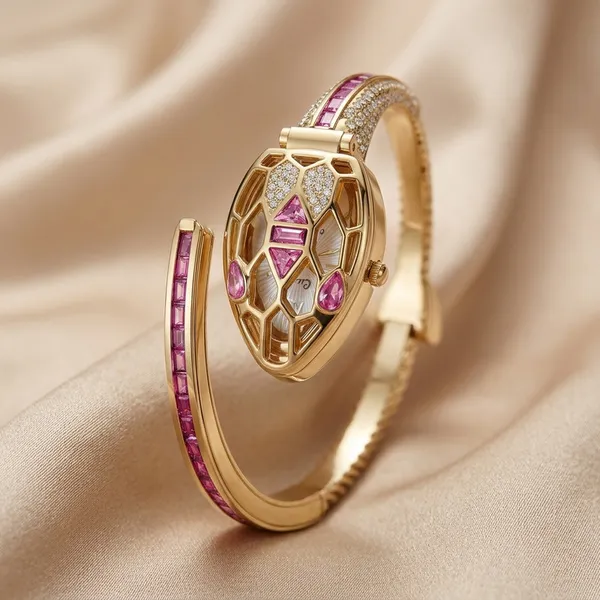 Nimi_House_Luxury_Hidden_Dial_Crystal_Bracelet_Watch_For_Women_|_Gold_Plated_Bangle_Watch_|_Quartz_Analog_Fashion_Watch_|_Party,_Wedding_&_Gift_Wear-Pink