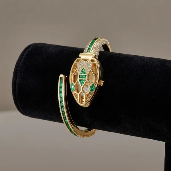Nimi_House_Luxury_Hidden_Dial_Crystal_Bracelet_Watch_For_Women_|_Gold_Plated_Bangle_Watch_|_Quartz_Analog_Fashion_Watch_|_Party,_Wedding_&_Gift_Wear-Green