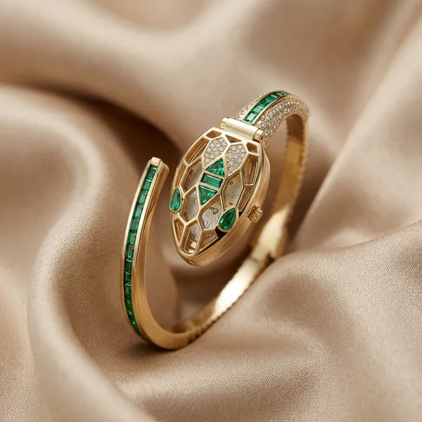 Nimi_House_Luxury_Hidden_Dial_Crystal_Bracelet_Watch_For_Women_|_Gold_Plated_Bangle_Watch_|_Quartz_Analog_Fashion_Watch_|_Party,_Wedding_&_Gift_Wear-Green