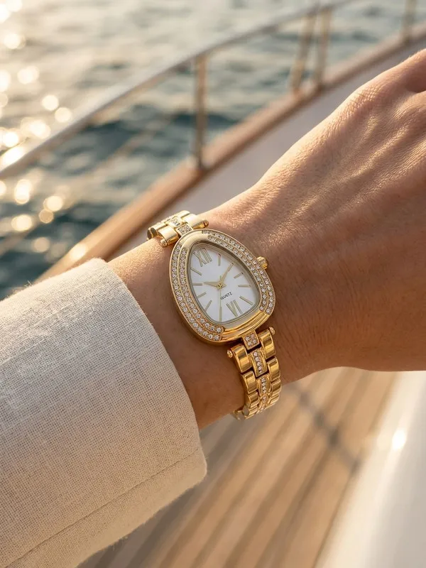 Neofashy_Crystal_Teardrop_Luxe_Gold_Bracelet_Watch