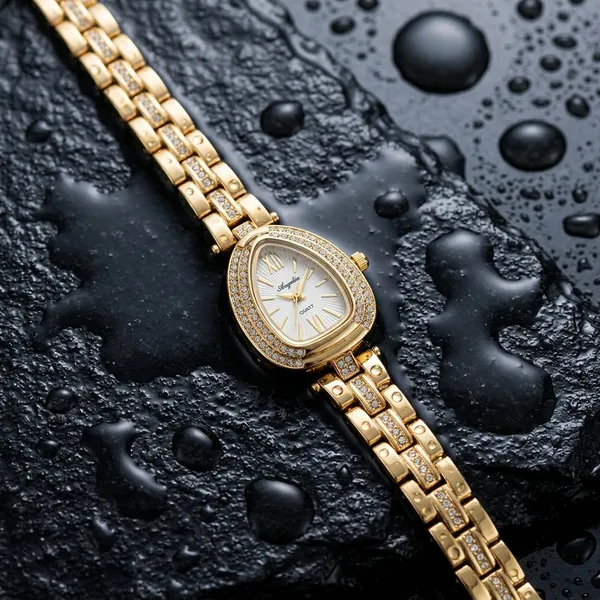 Neofashy_Crystal_Teardrop_Luxe_Gold_Bracelet_Watch