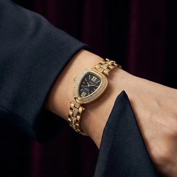 Nimi_House_Noir_Teardrop_Crystal_Gold_Bracelet_Watch_For_Women