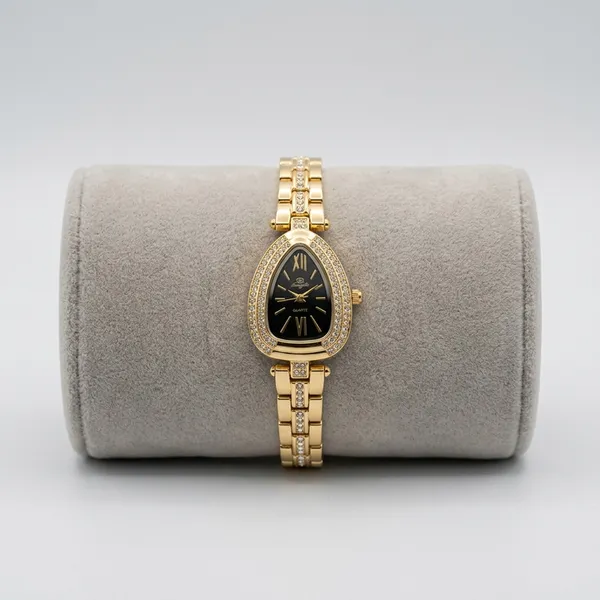 Nimi_House_Noir_Teardrop_Crystal_Gold_Bracelet_Watch_For_Women