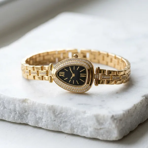 Nimi_House_Noir_Teardrop_Crystal_Gold_Bracelet_Watch_For_Women