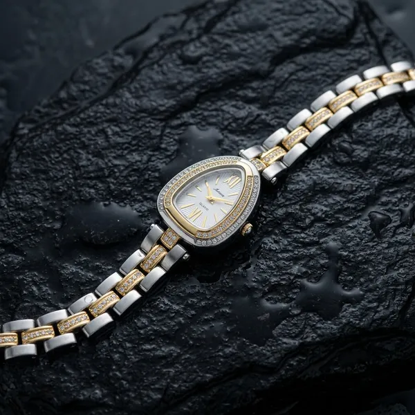 Nimi_House_Ivory_Dual_Tone_Crystal_Teardrop_Watch_For_Women