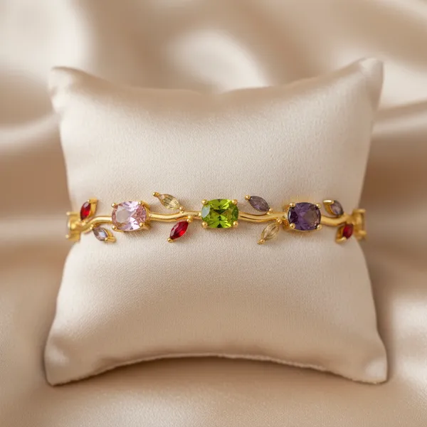 Tulip_Bloom_Gemstone_Gold_Bracelet