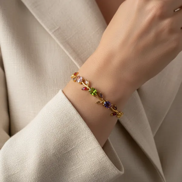 Tulip_Bloom_Gemstone_Gold_Bracelet