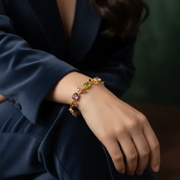 Tulip_Bloom_Gemstone_Gold_Bracelet