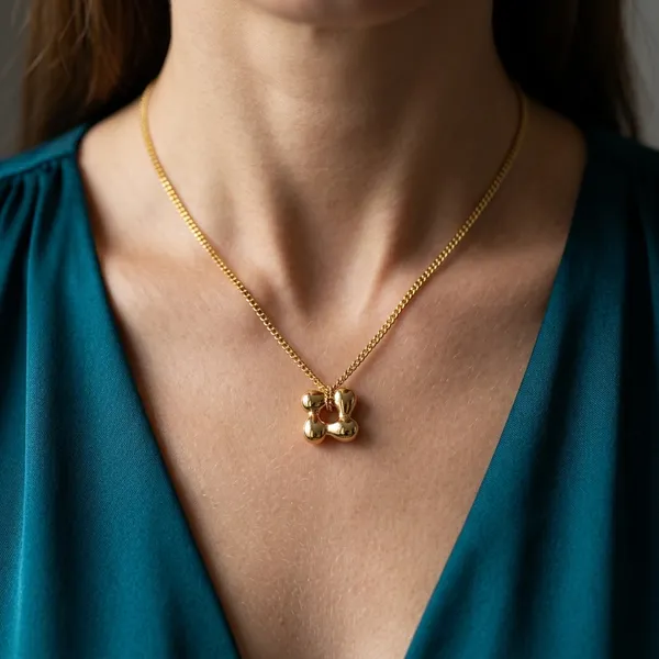 Modern_Sculptural_Gold-Tone_Pendant_Chain