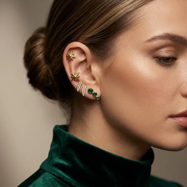 Celestial_And_Nature-Inspired_Gold-Plated_Stud_Earring_Set