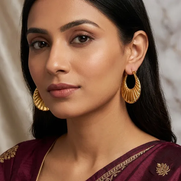 Vintage_Ribbed_Gold_Hoop_Earrings