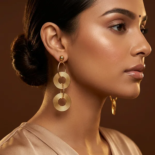Luminous_Triple-Tier_Textured_Gold_Hoop_Earrings
