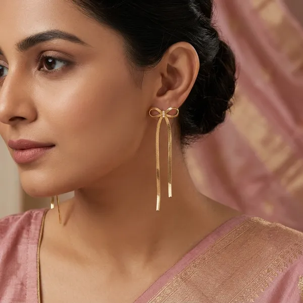 Gilded_Bow_Tassel_Earrings