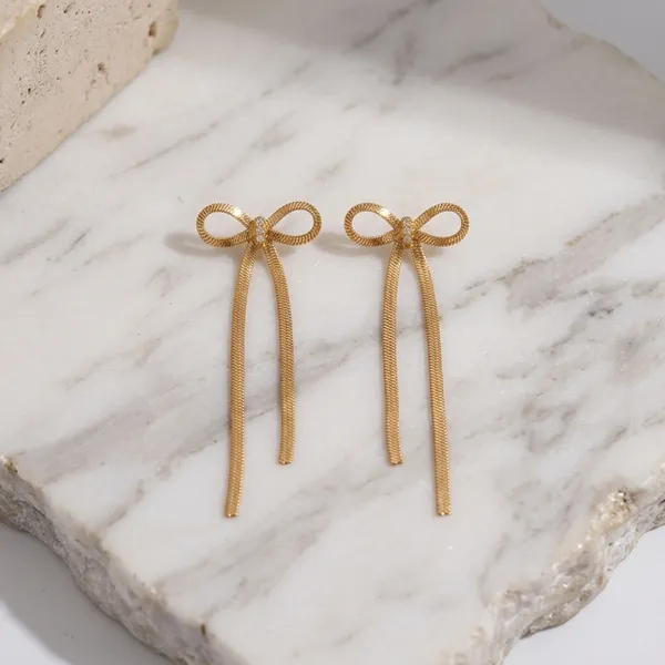 Gilded_Bow_Tassel_Earrings