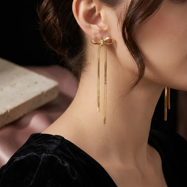 Gilded_Bow_Tassel_Earrings
