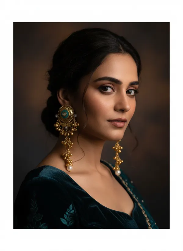 Kashmiri_Earrings_Gold_Plated_Earring_Traditional_Kundan_Drop