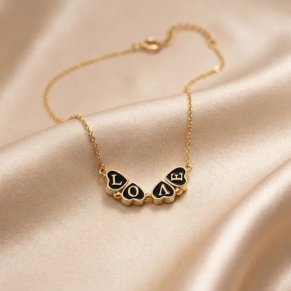 Ethereal_Gold-Tone_Heart_Charm_Chain
