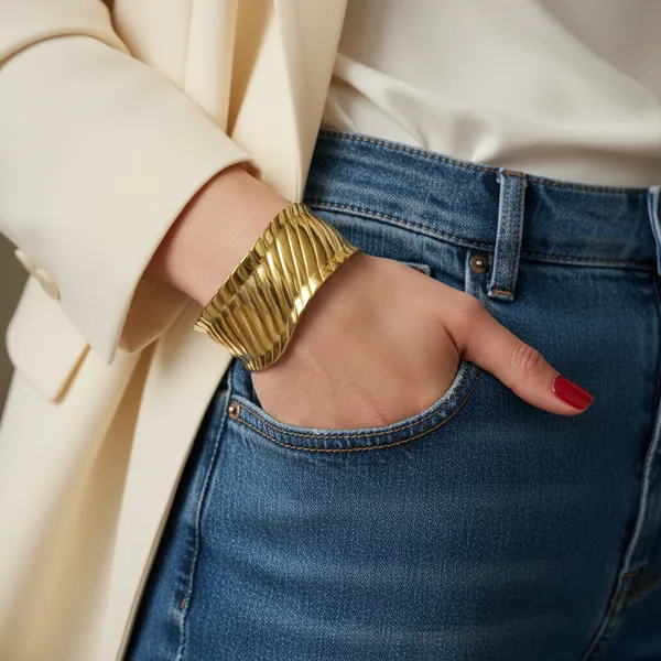 Gold_Plated_Wide_Textured_Anti-Tarnish_Cuff_Bangle