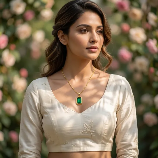 Elegant_Emerald_Green_Rectangle_Pendant_Chain