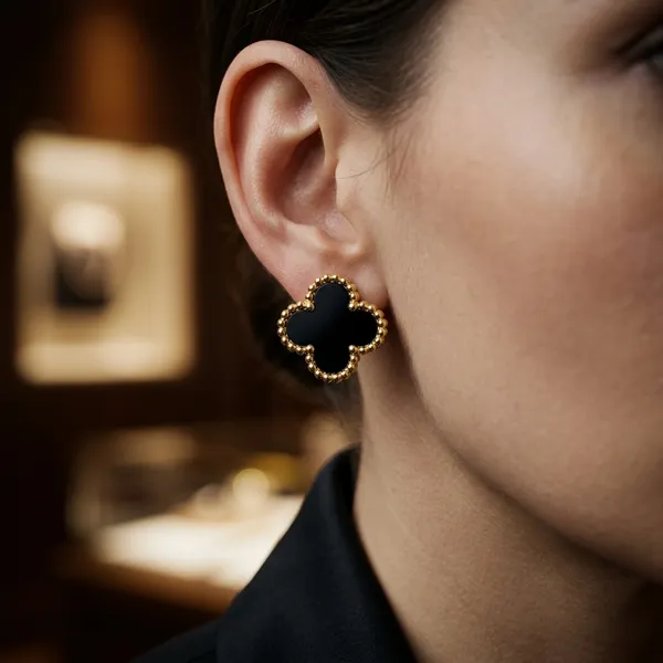 lack_Clover_Stud_Earrings_for_Women_|_Gold-Tone_Lucky_Alhambra_Inspired_Earrings