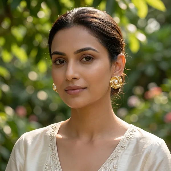 Vintage_Golden_Bloom_Pearl_Stud_Earrings